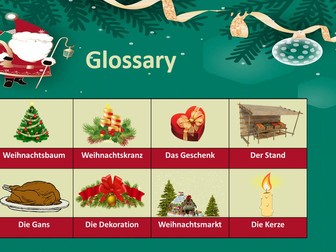Weihnachten - German Christmas traditions - GCSE level (incl ICT)
