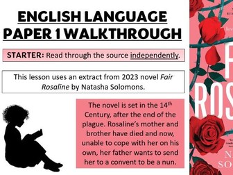 2026 SPEC: AQA Lang Paper 1 Fair Rosaline