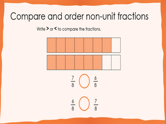 Key Learning Y3 Compare and order non-unit fractions (WRM)