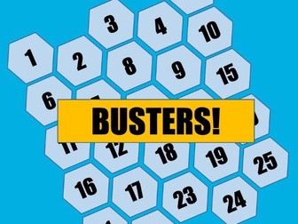 Busters / MathBusters (BlockBusters) Maths Game / Quiz Blank Template