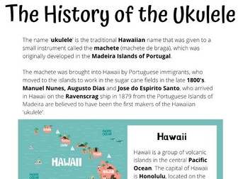 KS3 Ukulele Knowledge Book