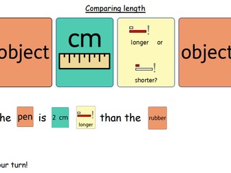 Measuring and comparing length - talk prompt