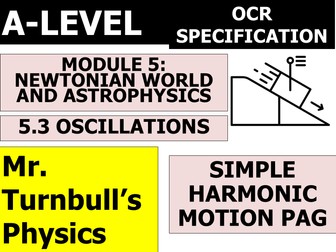 Simple Harmonic Motion PAG (OCR A-Level Physics)