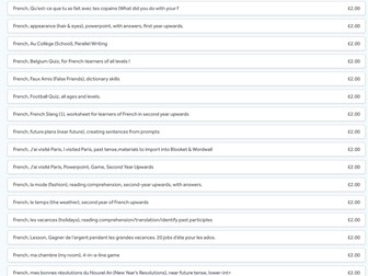 French Games and Quizzes taster bundle