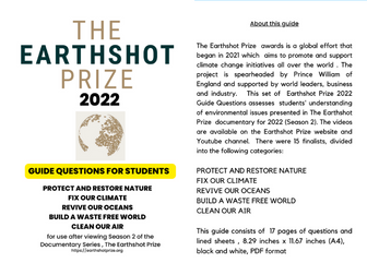 The Earthshot Prize 2022 Guide Questions for Students