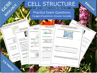 Cell Structure Practice Exam Questions