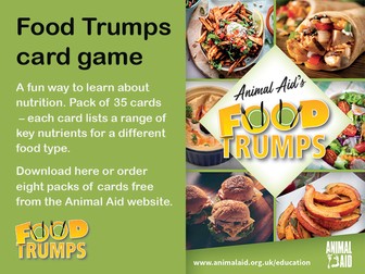 Food Trumps card game