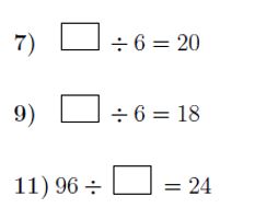 division finding missing numbers worksheet with solutions teaching