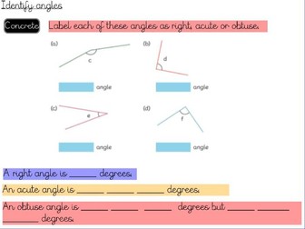 Geometry - Identify angles