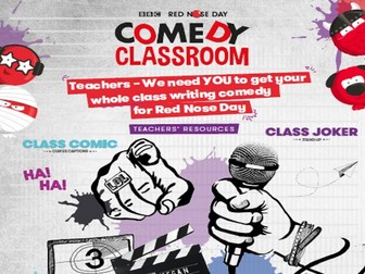 BBC Red Nose Day Comedy Classroom secondary writing resource