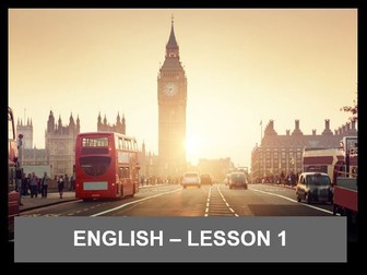Introductory English lesson