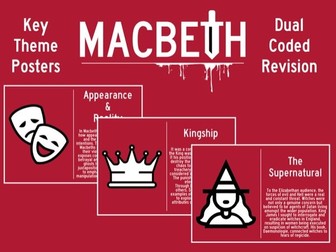 Macbeth - Key Theme Posters (Dual Coded)