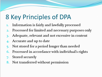 Data - Legal constraints, ethical and security issues - Copyright