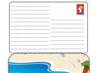 Postcard template- Blank