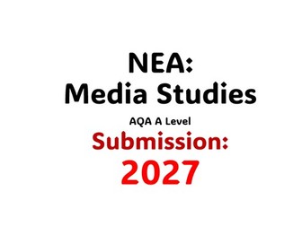 AQA NEA A level Media Studies - Launch lesson