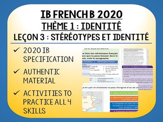 IB FRENCH B 2020 - Identité L3 - Stéréotypes