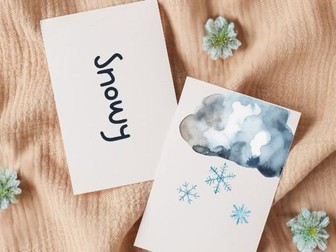 Weather Match, Say & Spell Cards