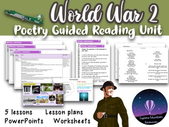 KS2 World War II Poetry Guided Reading Unit