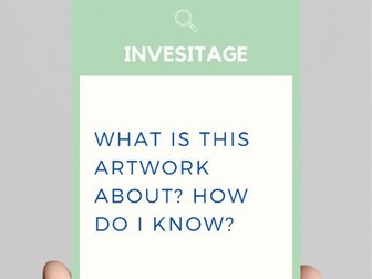 IB Visual Arts 22 Prompt Cards – INVESTIGATE Edition