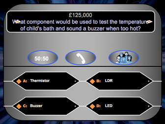 Electronic Components - Who Wants To Be A Millionaire