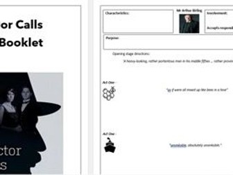 An Inspector Calls Quote Booklet