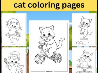 Cute Cat Colouring Sheets – Fun Animal Printables for EYFS & KS1