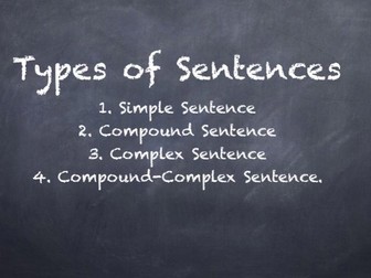 KS3 Sentence Structures