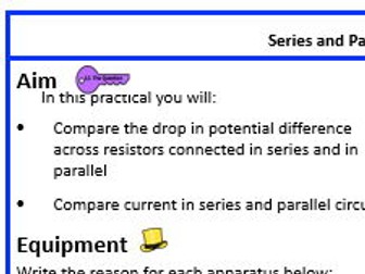 KS3 Series and Parallel circuits Write-up
