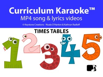 'TABLES TIME'  ~ 1-5 Times Tables Song Videos Bundle & Lesson PDFs