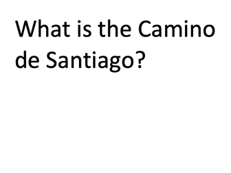 What is the Camino de Santiago Guided Reading / Reading Comprehension