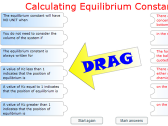 Equilibrium Constants - Game