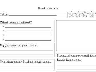 Book Review Template