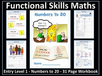 Functional Skills Maths - Entry Level 1 - Numbers to 20