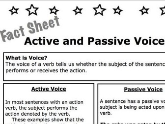 SPAG Y6 Active and Passive Voice
