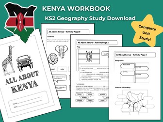 Kenya KS2 Geography Activity | Workbook