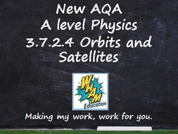 AQA A Level Physics 3.7.2.4 Orbits and Satellites