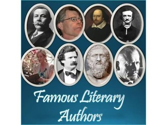 Famous Literary Authors - Informational Editable PowerPoint Slideshow