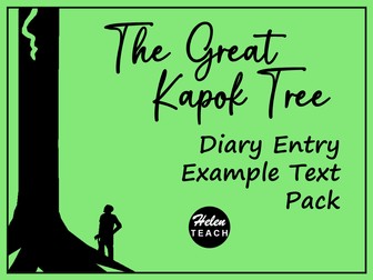 The Great Kapok Tree: Diary Entry Example Text Pack