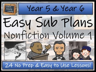 UKS2 Emergency Substitution Plans | Non-Fiction Volume One