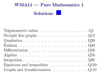 Pearson IAL Mathematics - Pure Mathematics 1 - Question By Topic - Solution PDF