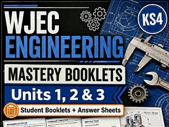 Engineering Mastery Booklets | Units 1, 2 and 3 | Student Booklets and Answer Sheets
