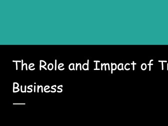 AQA A-Level Unit 3.6 The role and impact of trade unions
