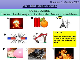 P1.1 Changes in Energy Stores (New AQA)