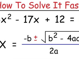 How to solve quadratic equations