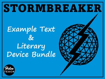Stormbreaker: Example Text & Literary Device BUNDLE