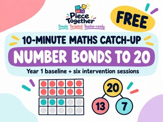 Year 1 Number Bonds to 20 Intervention