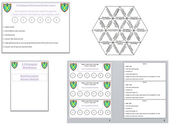 AS OCR BIOLOGY Biological Membranes 2.5 Revision