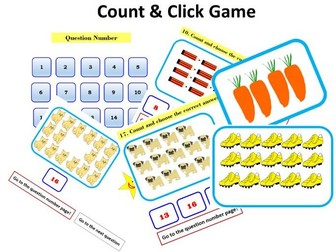 Count & Click Game -Counting 1 to 20