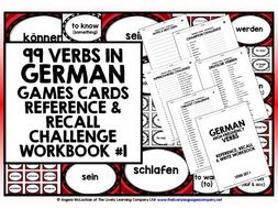 GERMAN VERBS CARDS & WORKBOOK 1 by LivelyLearning - Teaching Resources ...