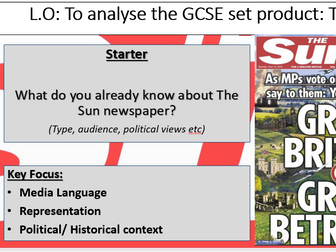 The Sun GCSE Media Studies